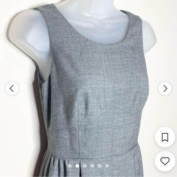 JCrew Women’s Sleeveless, crew neck, fitted bodice, back zipper, pockets, wool - Picture 4 of 6